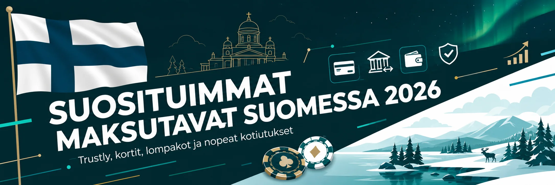 Suomessa suosituimmat kasinomaksutavat vuonna 2026